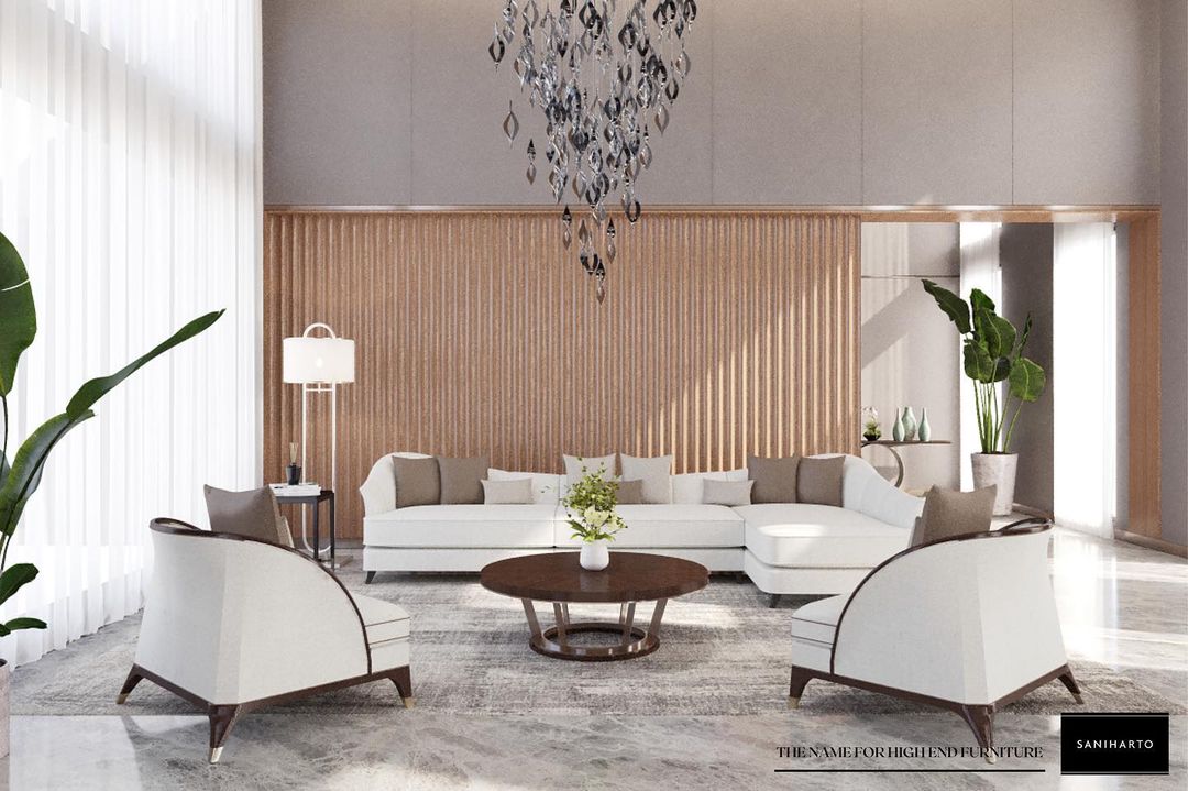 panel dinding bergaya rustic